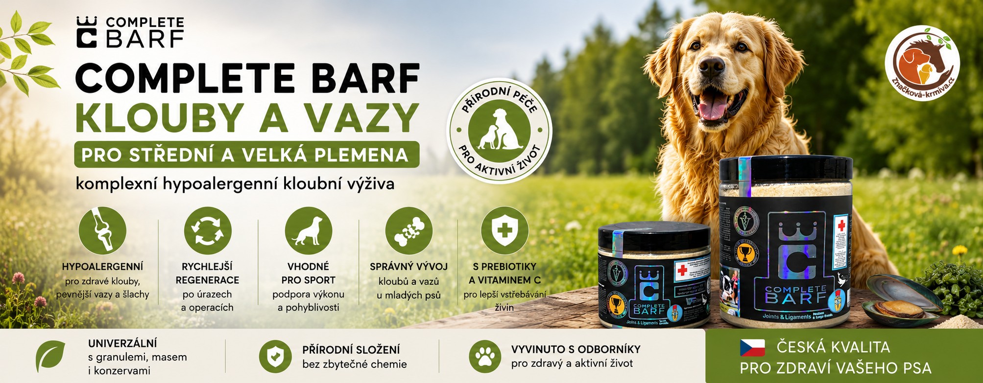 Kloubní výživa pro psa Complete BARF - Značková-krmiva.cz